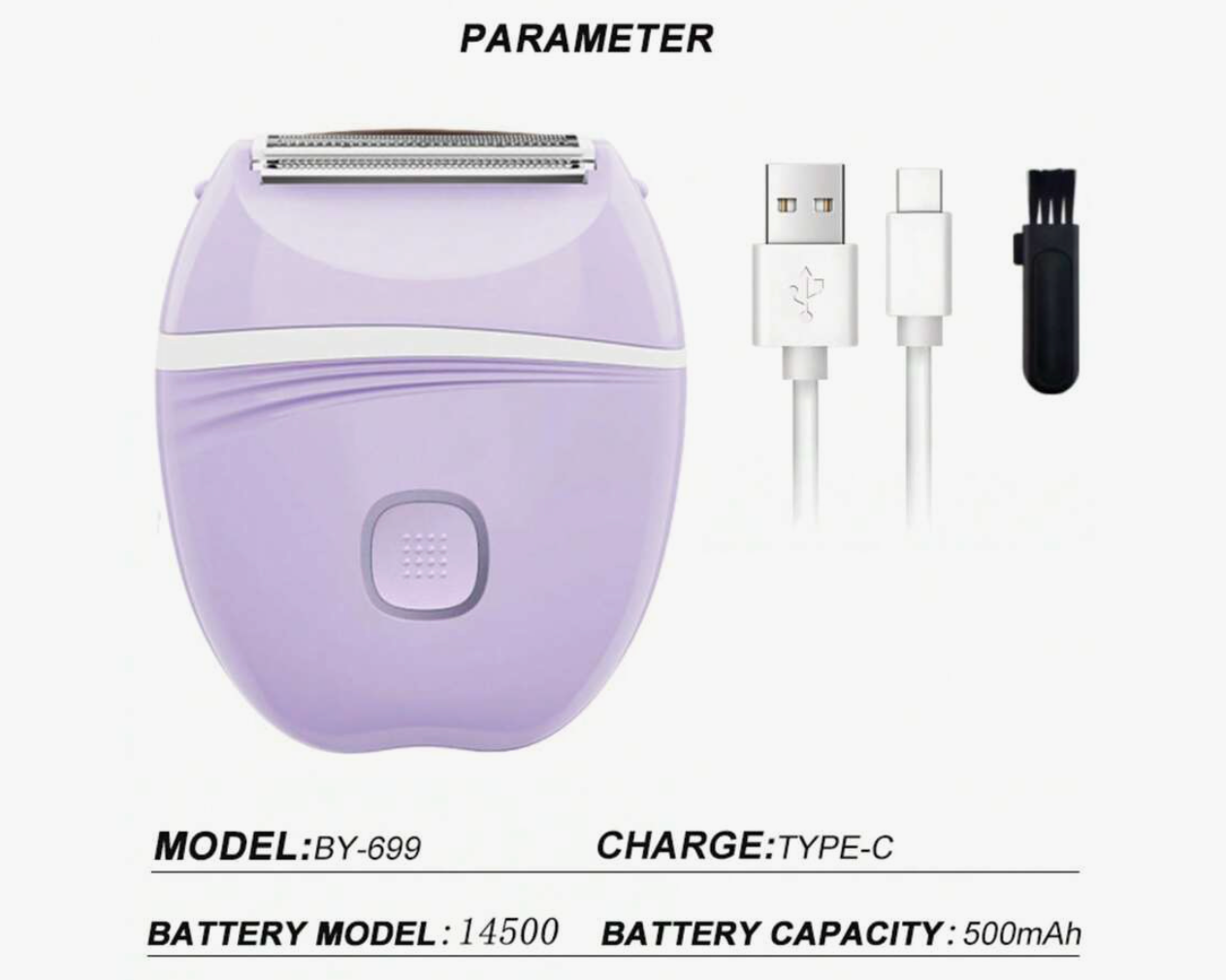 Electric Women's Shaver – Rechargeable Full Body Hair Removal