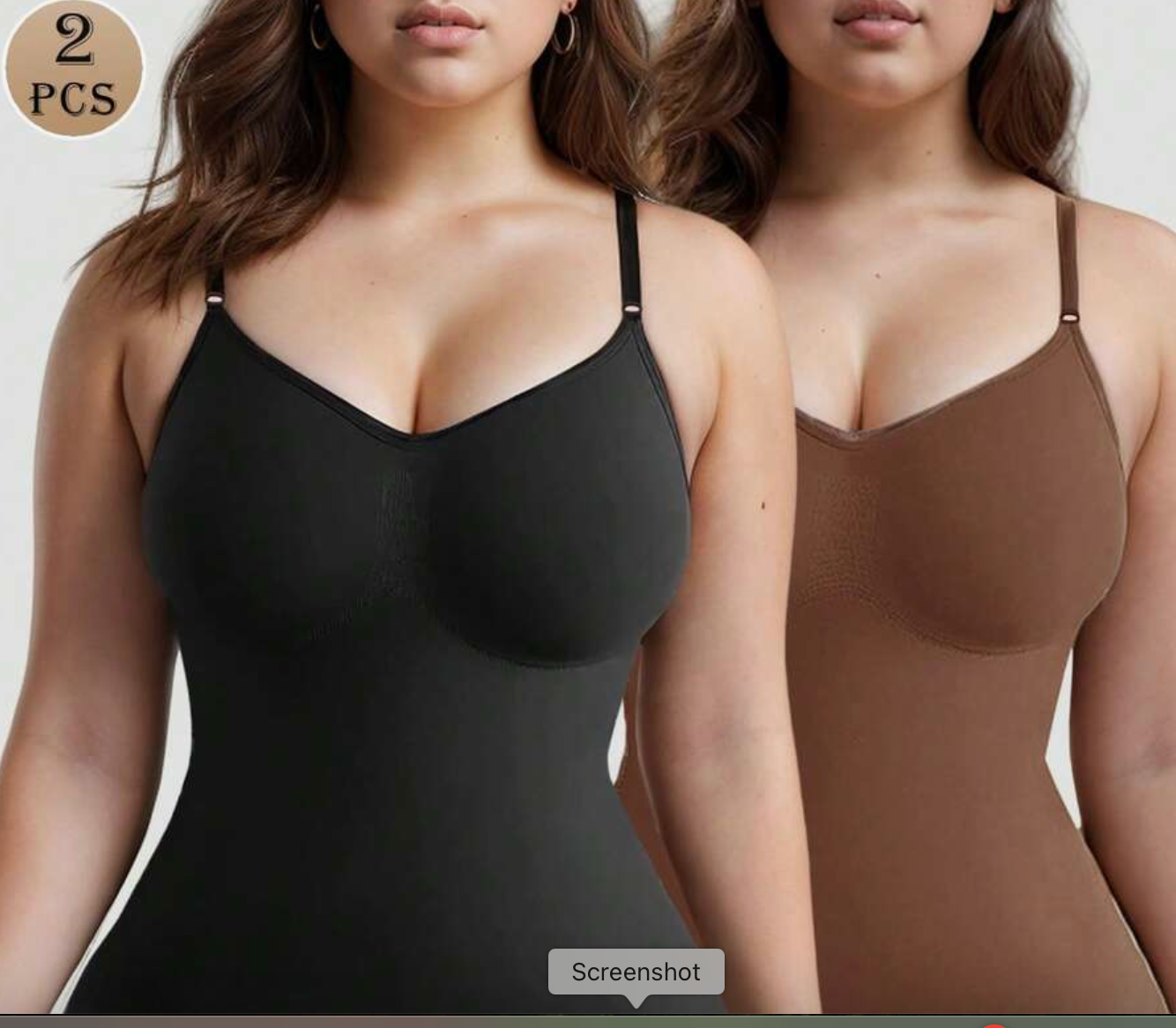 2-Piece Women's Seamless Shapewear Jumpsuit Set – Black